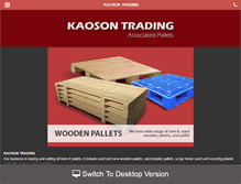 Tablet Screenshot of kaosonpallet.com
